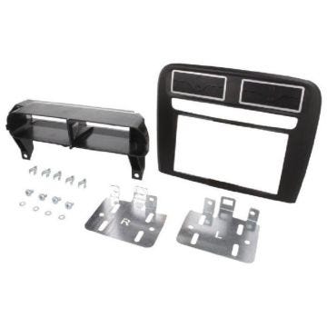 Facade autoradio 2DIN compatible avec Fiat Grande Punto ap04 Linea ap06 - Noir - ADN-FA