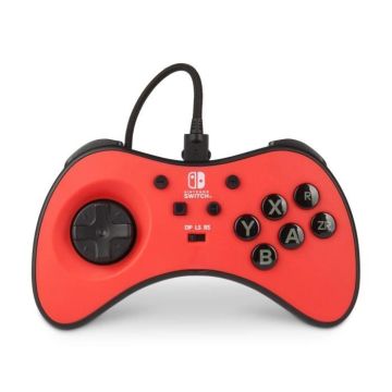 Manette de jeu - POWER A - FUSION - Filaire - Rouge - Nintendo Switch