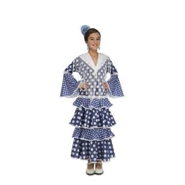 Déguisement Flamenco Alvero pour fille - Disfrazzes - Bleu - Multicolore - Enfant - 3 ans - Intérieur - Robe