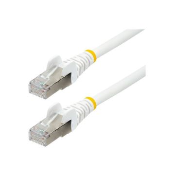 Startech 2m CAT6a Ethernet Cable - White - Low Smoke Zero Halogen (LSZH) - 10GbE 500MHz 100W PoE++ Snagless RJ-45