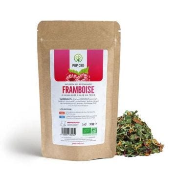 Infusion Bio au Chanvre (25%) POP CBD "Framboise"