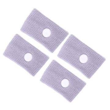 2 paires de bracelets en coton anti-nausée de voyage de voiture Sea Van Plane Motion de soulagement de la BRACELET DE FORCE