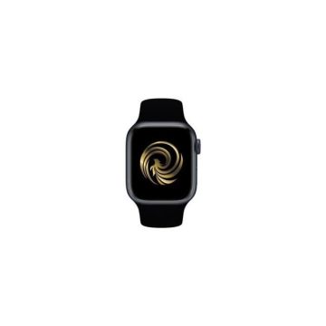 Apple Watch Series 7 GPS boîtier Aluminium Noir 45mm avec Bracelet Noir Reconditionné Grade A
