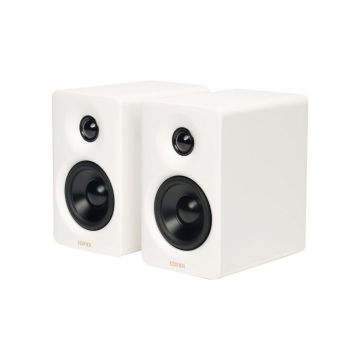 Enceinte PC Edifier M60 - de bureau compactes certifiee High-Res Audio - 66 Watts - Blanc