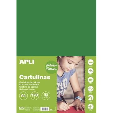 Cartons Vert Fonce A4 170G 50 Feuilles