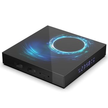 Boîtier Android TV 10.0 Quad Core Passerelle Multimédia 4K 2 Go + 16 Go - YONIS Noir