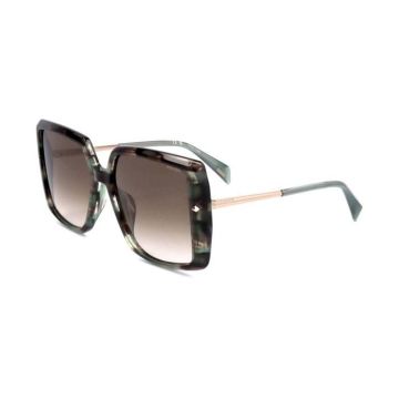 Lunettes de Soleil Police SPLL96 56/16/140 06U8 STRIPED SHINY BROWN GREEN ACETATE WOMAN POL SUN SPLL96 06U8 56 16 140