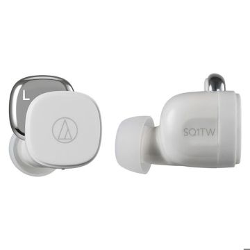 Écouteurs True Wireless Audio-Technica ATH-SQ1TW Blanc - Bluetooth 5.0 - Autonomie longue - Confort supérieur