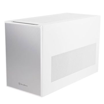 SilverStone Technology SUGO 17, Blanc, Châssis Haut de Gamme en Forme de Cube avec Un hébergement Exceptionnel des Composants,
