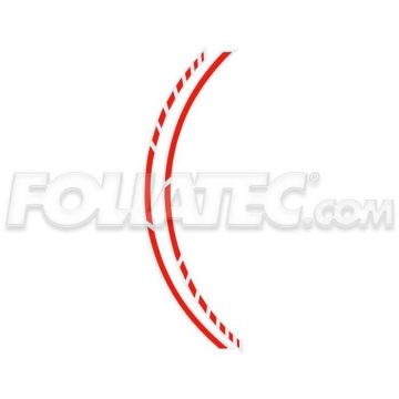 PINCE À BANDE RACING NEON ROUGE 14 BANDES A '7 MM X 41 CM Y COMPRIS L'ESPACER