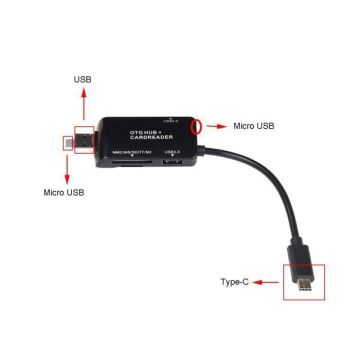 7-in-1 USB Adapter HUB And SD TF Card Reader OTG For Smartphone spr8952