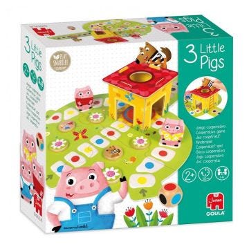 Jeu coopératif - GOULA - 3 Little Pigs - Aidez les cochons à rentrer avant le loup