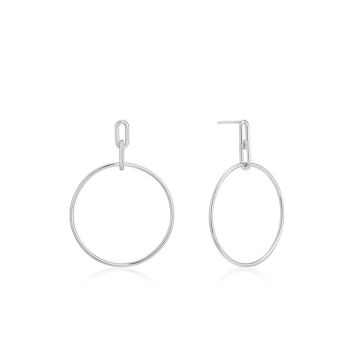 Boucles d'oreilles Chain Reaction en argent Ania Haie AH-E021-07H - Femme - Gris
