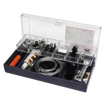 Dresco kit de réparation de vélo noir/transparent 66 pièces