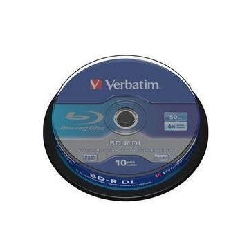 Verbatim - 43746 - BD-R Dual Layer - 6x - 50 Go - Pack Spindle/Bleu