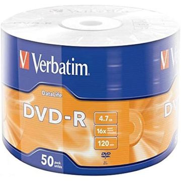 Verbatim DVD-R Data Life 4.7GB 16X Matt Siver sur