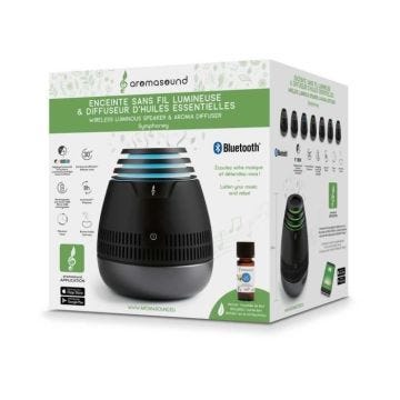 Enceinte lumineuse Bluetooth - BIGBEN INTERACTIVE - Noir - Diffuseur d'arômes - 15Watts - 7 couleurs