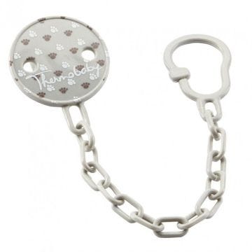 THERMOBABY Attache sucette clip - Gris Savane