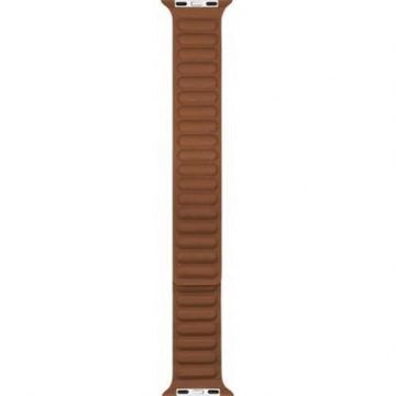 Bracelet Cuir pour Apple Watch 38-40-41mm BIGBEN CONNECTED - Marron clair