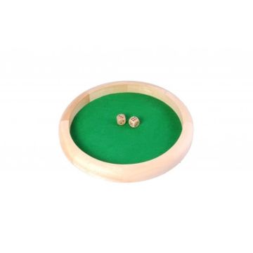 Piste de dés en bois - ENGELHART - 29 cm - Pour enfants à partir de 6 ans