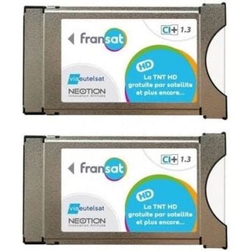 Pack de 2X MODULES PCMCIA FRANSAT CI+ Derniere Version 1.3 Carte PC6 Recepteur TV