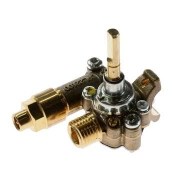 Robinet de gaz - SIEMENS - Pour plaque de cuisson - Noir - Compatible avec BOSCH, GAGGENAU, NEFF, VIVA