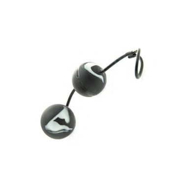 Duo de Boules - Oscillating - Noir & Blanc - Super doux - Cordon de contrôle - Unisexe