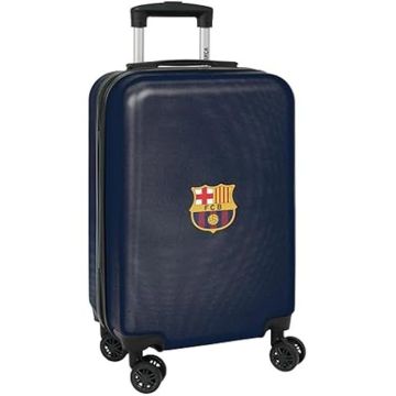 Safta F.C. Barcelona - Trolley de Cabine 20 Pouces, Valise à roulettes, Cadenas de sécurité, Valise légère, 34,5 x 20 x 55 cm,