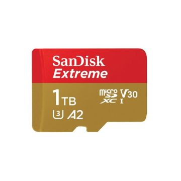Carte microSDXC SanDisk Extreme 1024 GB UHS-Class 3 résistance aux chocs, étanche