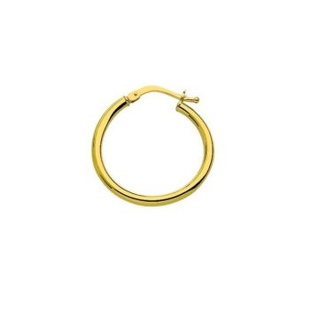 Boucles d'Oreilles femme - BRILLAXIS - Boucles d'oreilles créoles or jaune 18 carats 20 mm - Couleur de la matière:Jaune