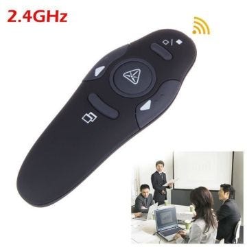 Présentateur sans fil avec RF Rouge Pointeurs Laser Pen USB Télécommande Page Tournant PPT Présentation Powerpoint J046B