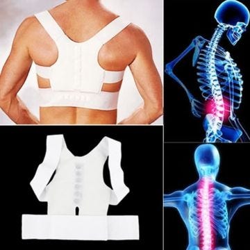 Ceinture correcteur Posture Soutien Et Redresse DOS Magnétique bretelles réglables