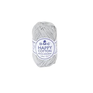 Fil à crocheter - DMC - Natura Happy Cotton - 3mm - 20g - Couleur gris 757