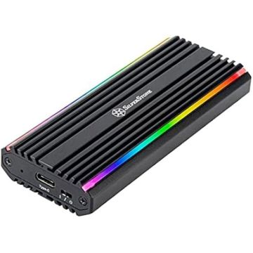 Boîtier SSD M.2 - SILVERSTONE - SST-MS13 - USB-C 3.2 Gén2 - 10 Gbit/s - RVB LED