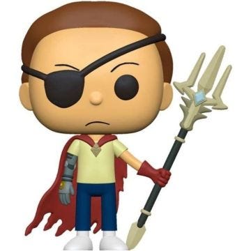 Figurine POP Rick and Morty Story Train Evil Morty - FUNKO - Taille 9cm - Intérieur/Enfant - Noir