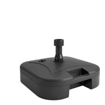 base pour parapluie aktive 44,5 x 12,5 x 44,5 cm noir plastique - Couleur:Noir