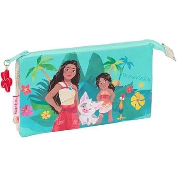 Trousse triple - SAFTA - VAIANA - Polyester résistant - 3 compartiments - Design léger