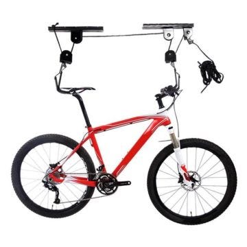 Rangement porte-vélo plafond ascenseur 20 kg