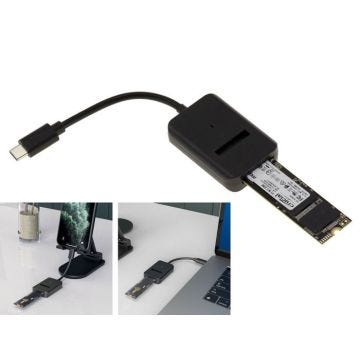 Adaptateur SSD M2 vers USB3.2 Gen2 10GB type C - Support M2 NVMe et SATA B M et B+M - Dock USB M.2 pour PC et Smartphone