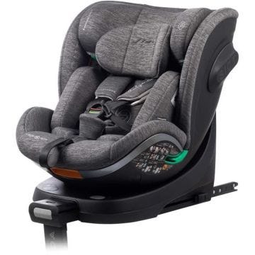 Siège auto - BABYAUTO - SCUDDA GREY DOBBY - De la naissance à 12 ans - 0-36 kg - I-Size - ISOFIX - Pivotant 360° - ECE R129