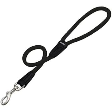 Ceinture de chien - GLORIA - Ronde en Nylon - 60 cm - Couleur Noir - Durable