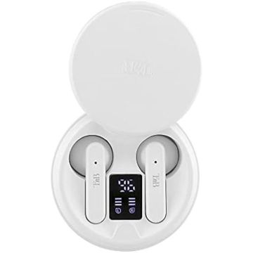 T'nB - Ecouteurs Bluetooth 5.1, TWS sans Fil Semi Intra-Auriculaires avec Microphone Intégré, Autonomie Jusqu’à 20 Heures d’Ecoute,