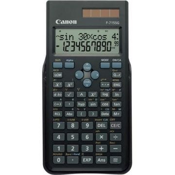Calculatrice scientifique CANON F-715SG - 10 chiffres + 2 exposants - Panneau solaire, pile - Noir