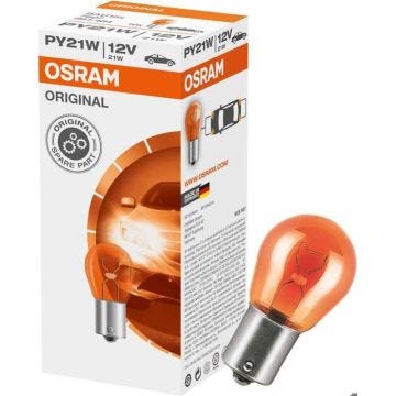 Osram 7507 Original PY21W Lampe Clignotante, 12 V, Boîte de 10 Pièces