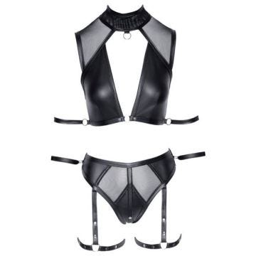 Cottelli Collection - Soutien-gorge Bondage avec bretelles - Noir XL