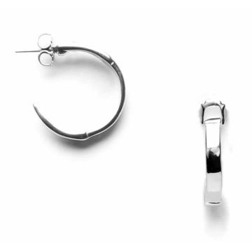 Boucles d'oreille - Ori Tao - Barbarella Petites Créoles - Argenté - Femme