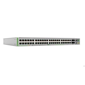 Switch stackable ALLIED TELESIS L3 - 40 ports 10/100/1000-T PoE+ - 8 ports 100M/1G/2.5G/5G-T PoE+ - 4 ports SFP+