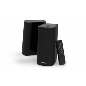Enceintes de Bureau Hi-FI 2.0 compactes - Creative T100 - Noir - Classique - Intemporel