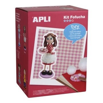 Kit mousse thermoformable - APLI AGIPA - Fofuchas Patissière - 30 cm - A partir de 8 ans - Mixte