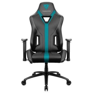 ThunderX · YC3, chaise de jeu, technologie AIR, respirante et réglable, cyan